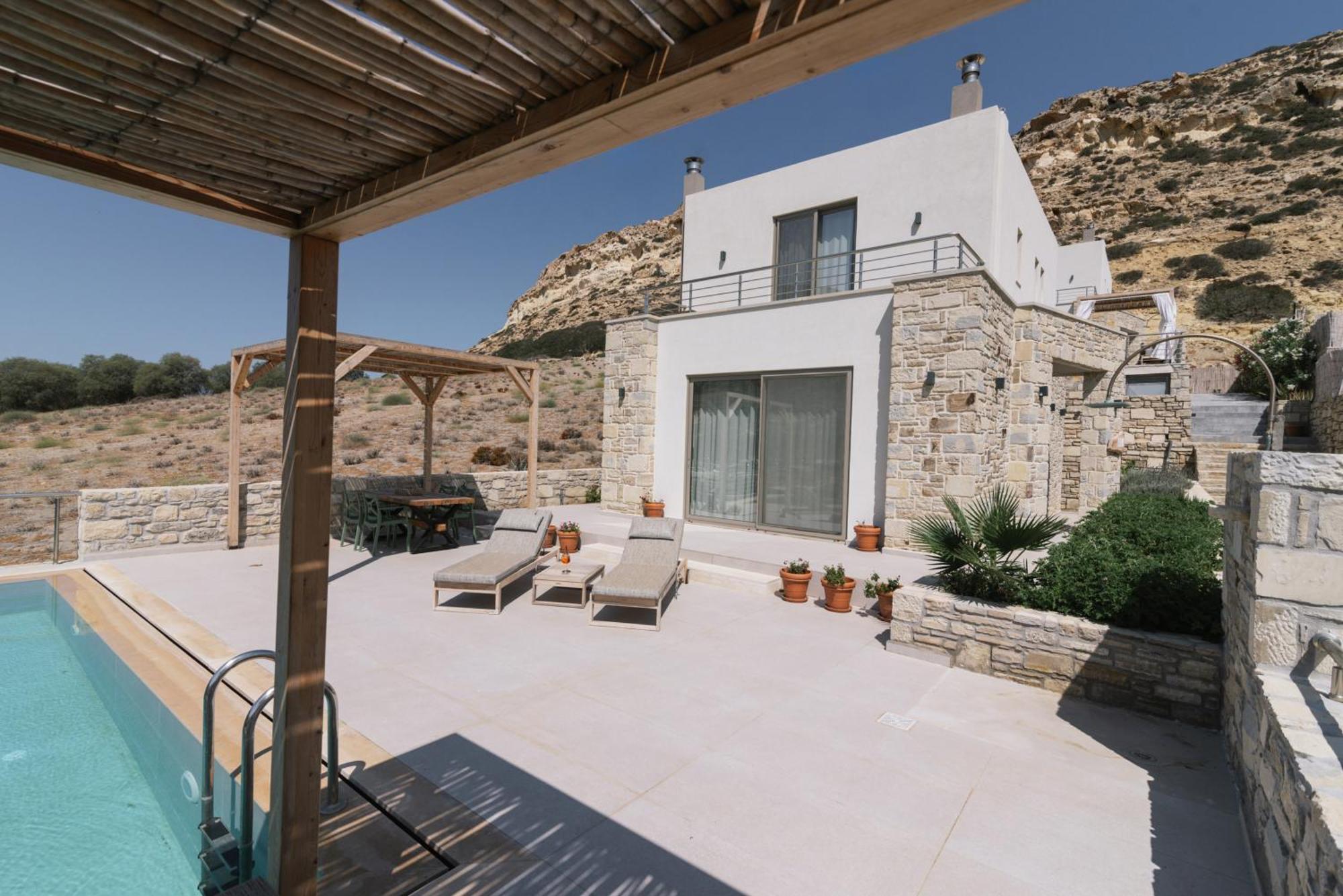 Luxury Villas Ammos In Style Matala Extérieur photo